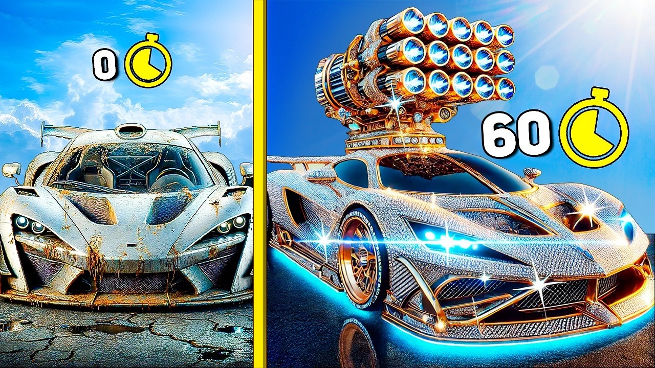 GTA 5 but every 60 seconds you gain a new car part