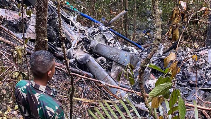 Tim DVI Polri Selesaikan Identifikasi 8 Korban Jatuhnya Helikopter di Kalsel