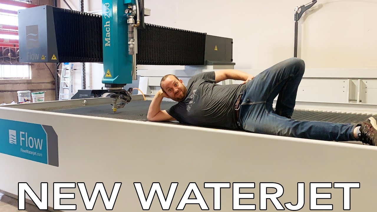 I unbox my new 5-axis waterjet machine! 🚀