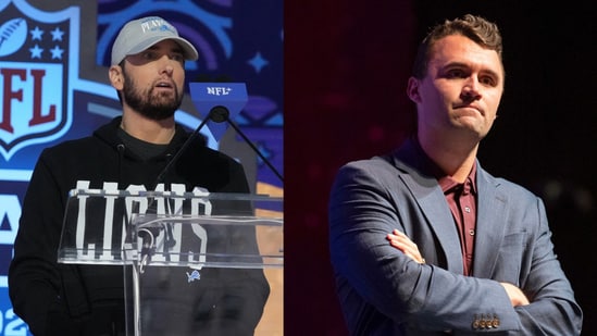 Eminem and Charlie Kirk.