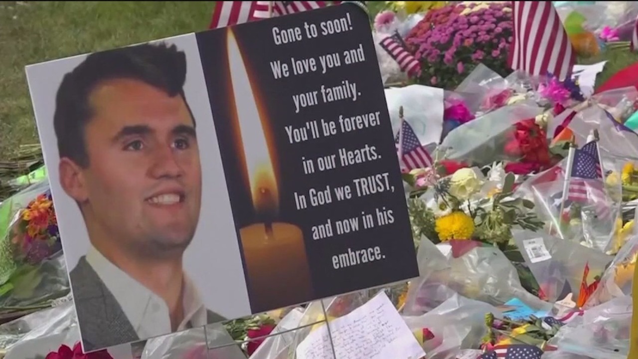 Mourners remember life of Charlie Kirk after killing in Utah