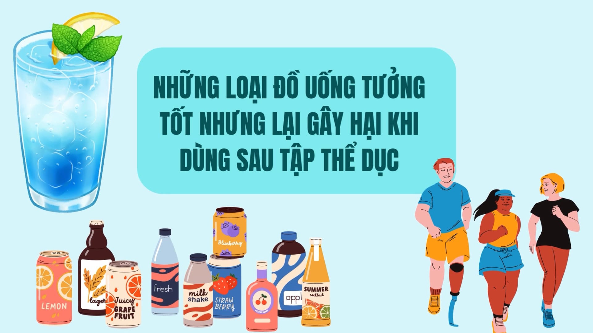Sai lầm chọn đồ uống sau tập thể dục khiến cơ thể mệt mỏi hơn