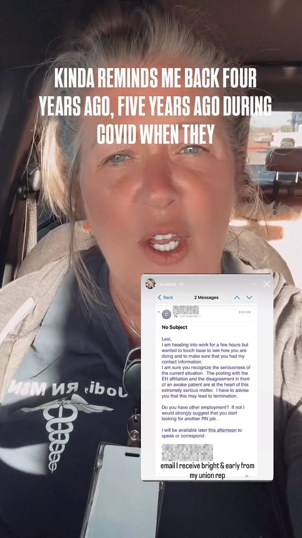 Nurse punished after doctor's Charlie Kirk comment