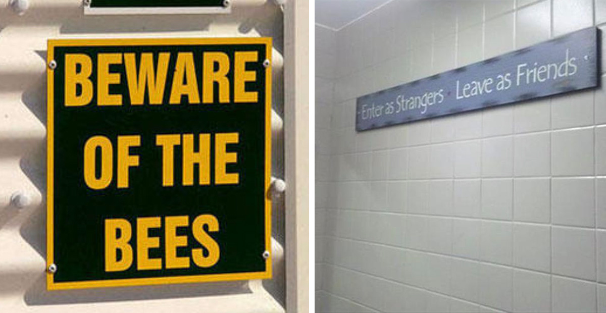 Questionable Public Bathroom Signs We'd Rather Not See