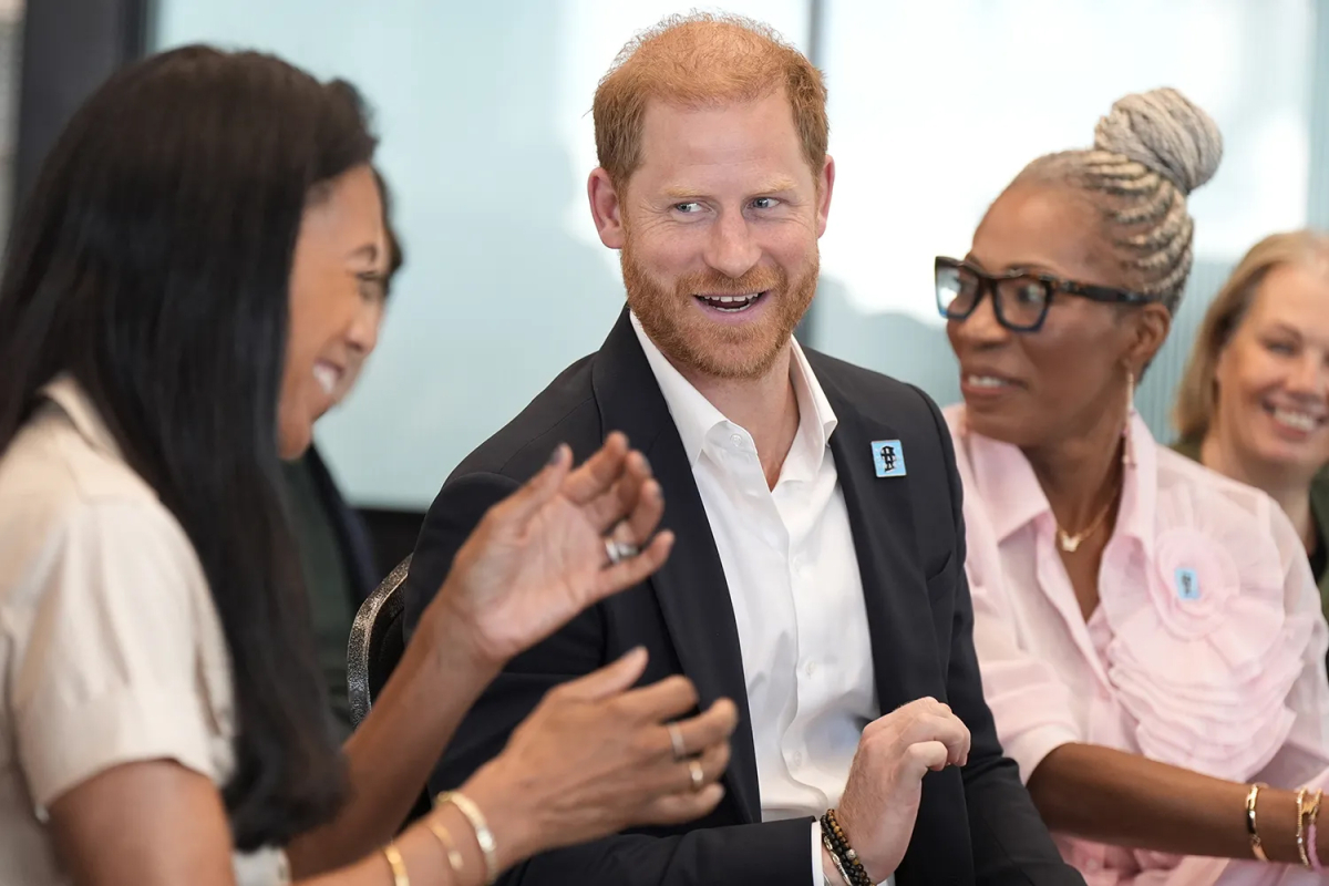 Harry participated in the Diana Prize activity in London on September 11. Photo: Aaron Chown