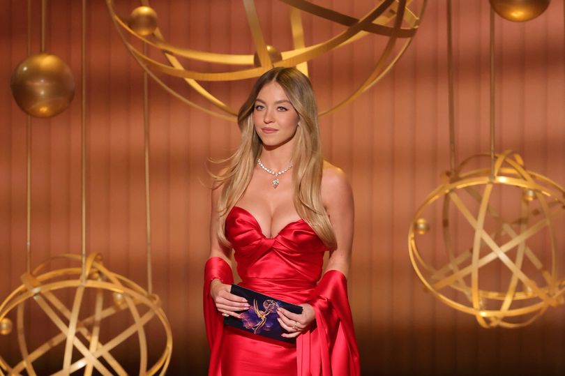 Sydney Sweeney 'shaking in her boots' as she takes to Emmys stage amid  ongoing controversy