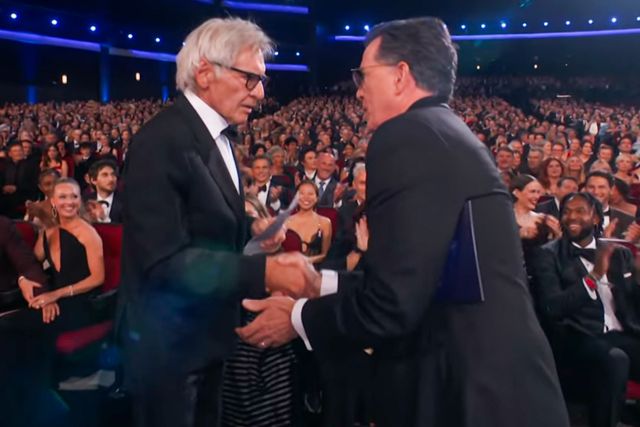 Stephen Colbert gets standing ovation at Emmys and uses it to beg for a  job: 'Is anybody hiring?'