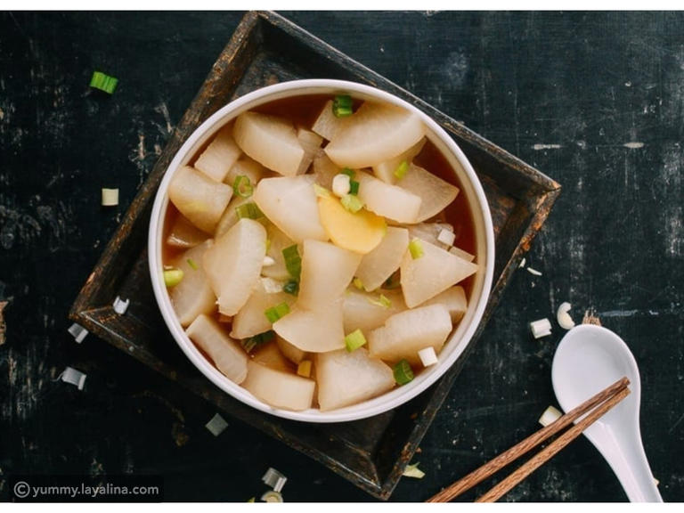 طريقة طبخ الفجل الأبيض