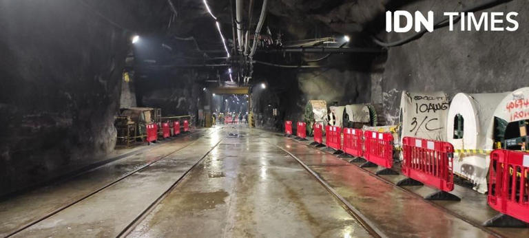FOTO 6 - Suasana di tambang bawah tanah Grasberg Freeport Indonesia. (IDN Times/Uni Lubis)