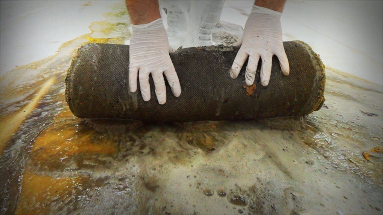 Satisfying ASMR rug restoration 🧼