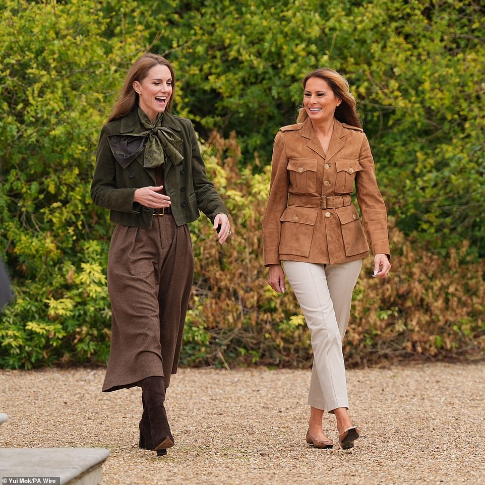 Hidden detail in Kate's' outfit on joint outing with Melania