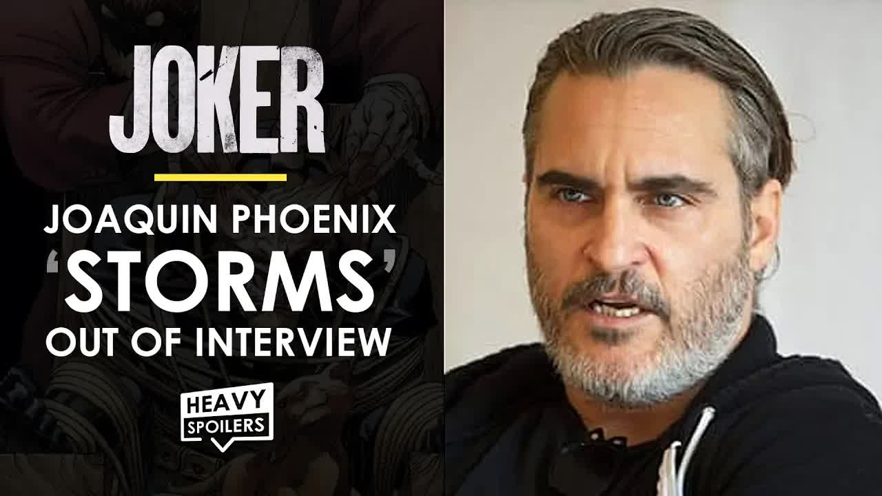 Joker Joaquin Phoenix 'STORMS' Out Of Interview After Being Asked If