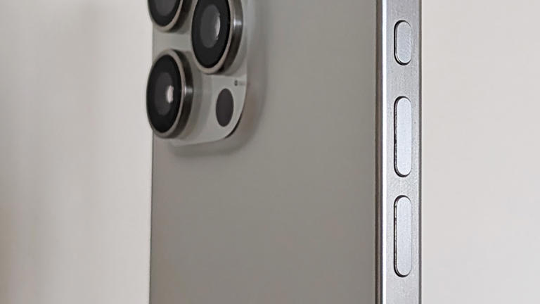 The action button and volume buttons. Image: Apple