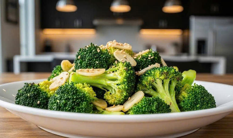 B&ocirc;ng cải xanh nhiều chất chống oxy h&oacute;a gi&uacute;p giảm t&iacute;ch tụ chất b&eacute;o trong gan. Ảnh: Trọng Nghĩa