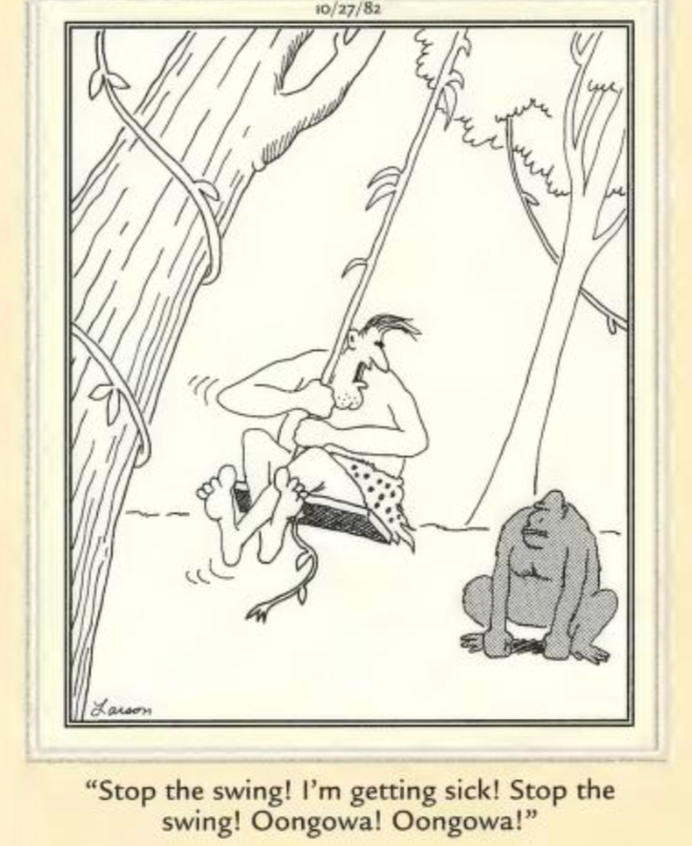The Far Side Tarzan Swing