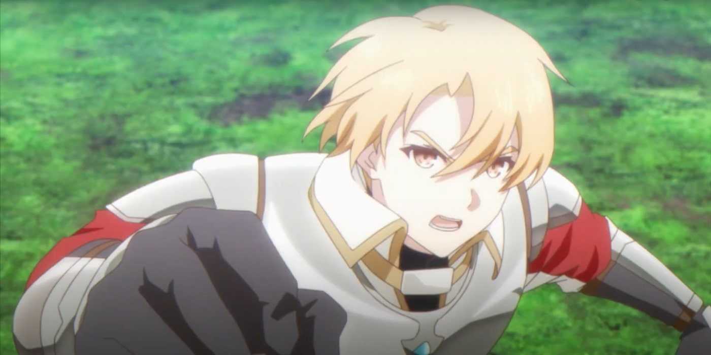 A frame from the King's Raid: Successor of the Will opening shows Kyle surrounded by greenery
