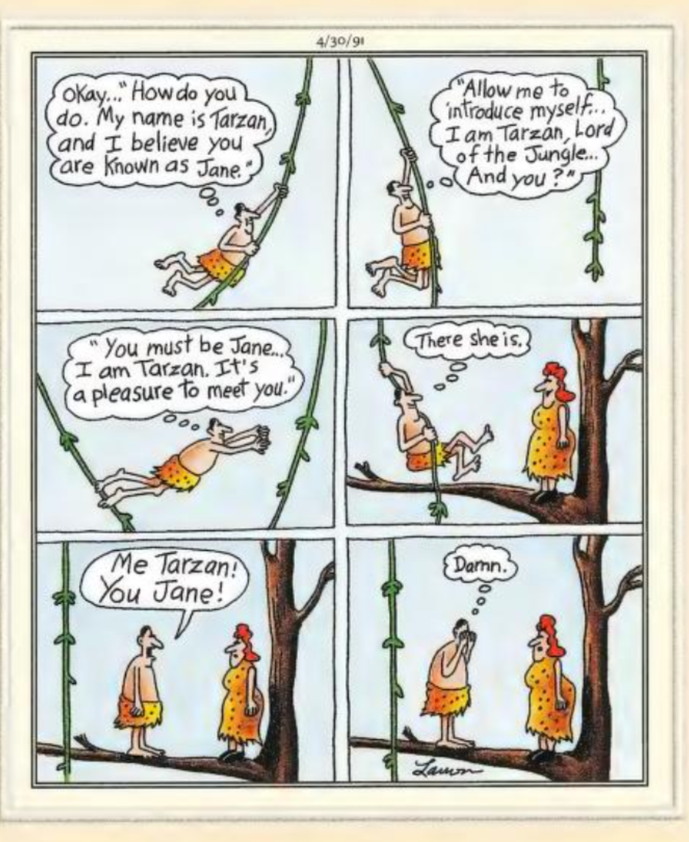 The Far Side Tarzan and Jane png