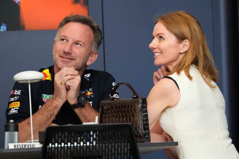 Horner y Geri Halliwell, su esposa I AP