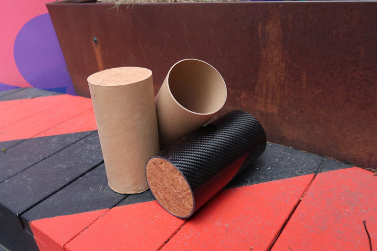 Cardboard and earth combine to create low-carbon alternative to concrete