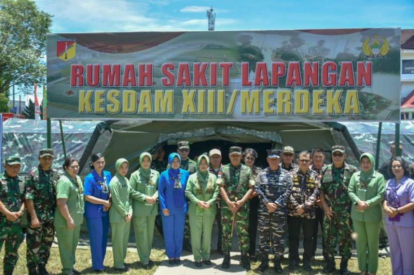 Kodam XIII/Merdeka Gelar Kesehatan dan Bazar Meriah Rayakan HUT TNI ke-80