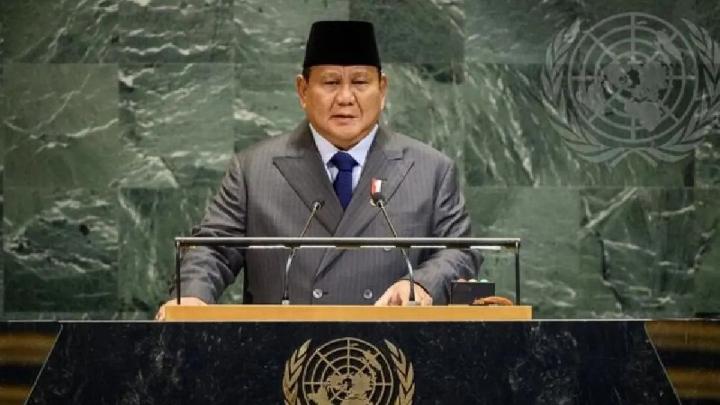 Prabowo Soroti Pembangunan Giant Sea Wall di PBB