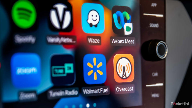 A close of of CarPlay homescreen icons.