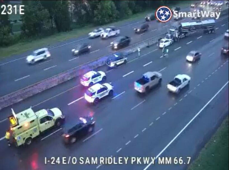 All lanes reopen following tanker crash on I-24 in Rutherford County