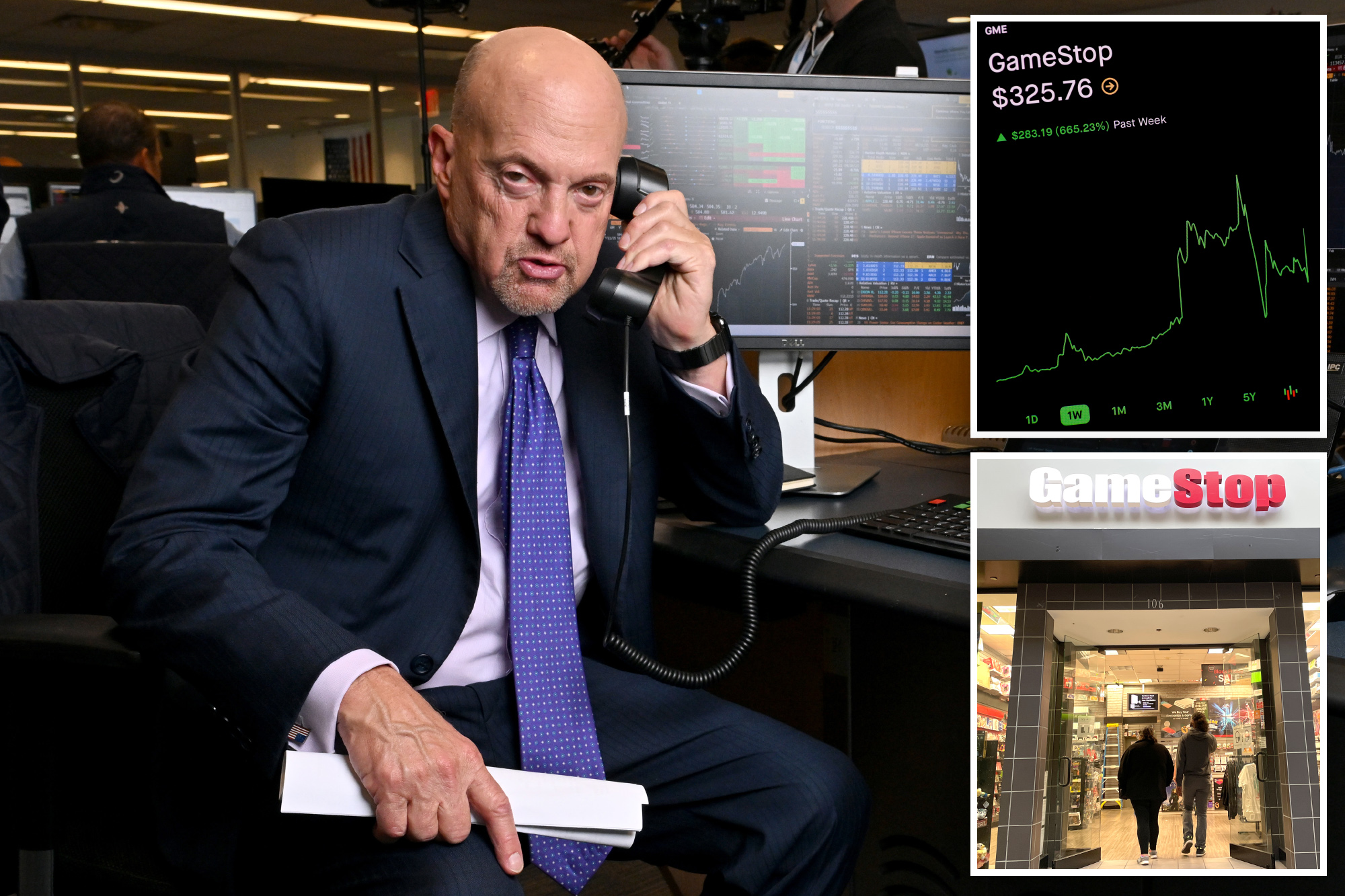CNBC’s Jim Cramer pulled out his catheter in shock after GameStop rally(00)