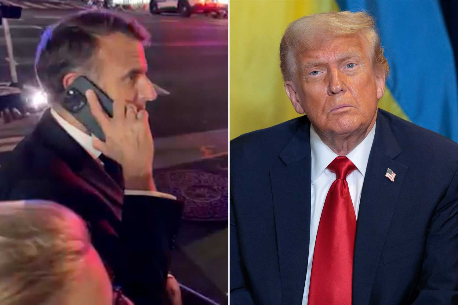 French President Emmanuel Macron Calls Trump from Streets of N.Y.C