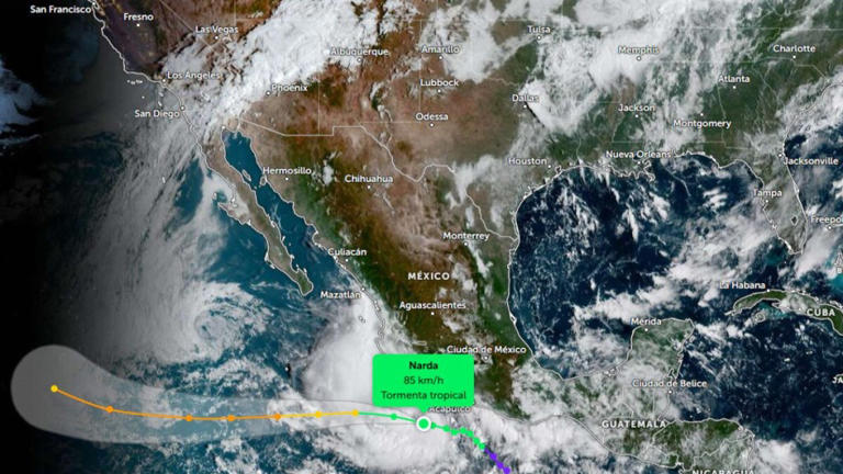 Huracán Narda y frente frío traerán lluvias intensas este 23 de septiembre