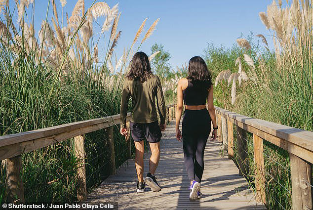 Dr Eve Glazier and Dr Elizabeth Ko who are based at UCLA in California say that multiple studies have shown how walking backwards, or 'retro walking', may improve cognition and boost activity in the prefrontal cortex