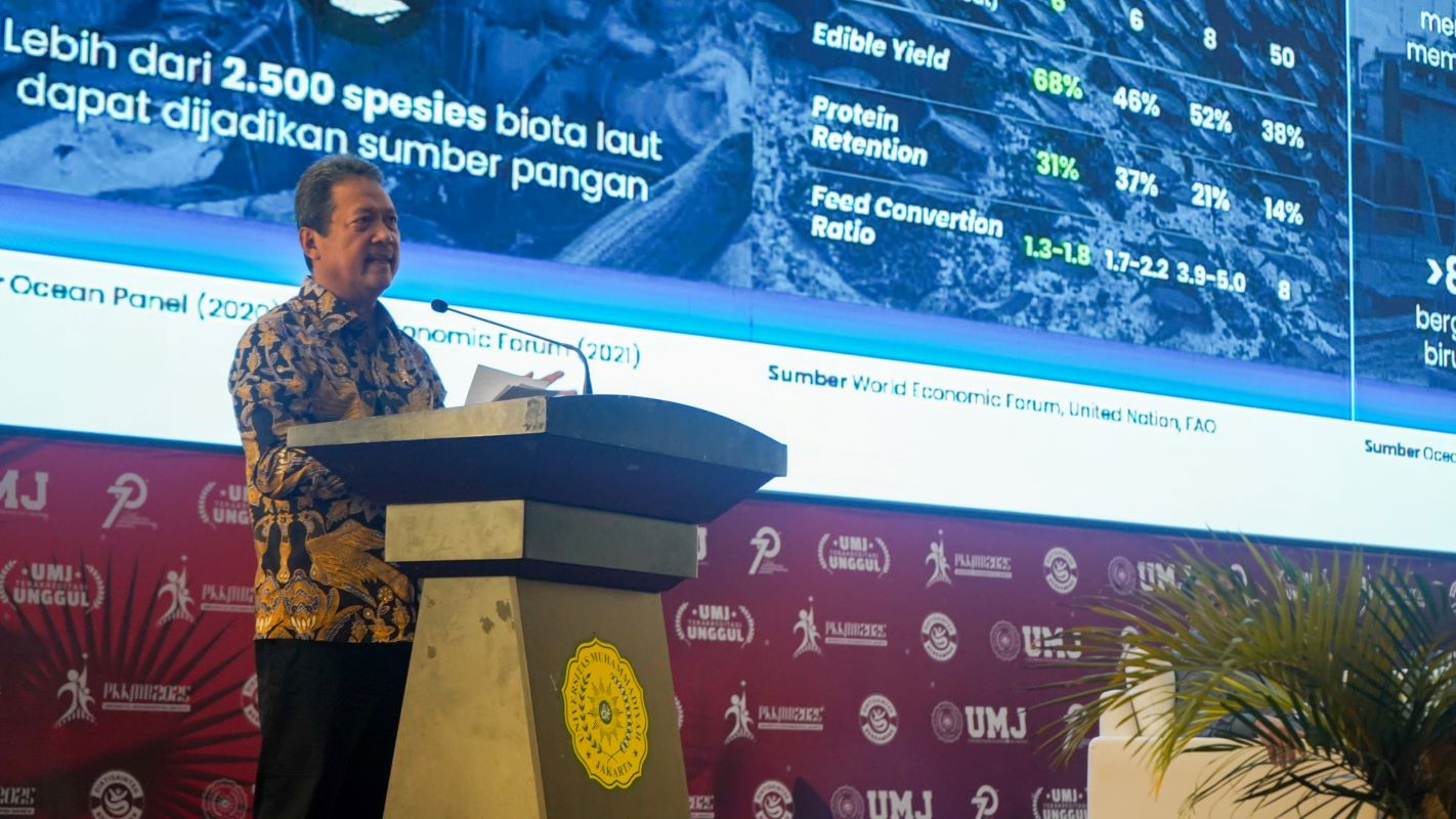 Menteri Trenggono Ajak Mahasiswa UMJ Ciptakan Solusi Kedaulatan Laut