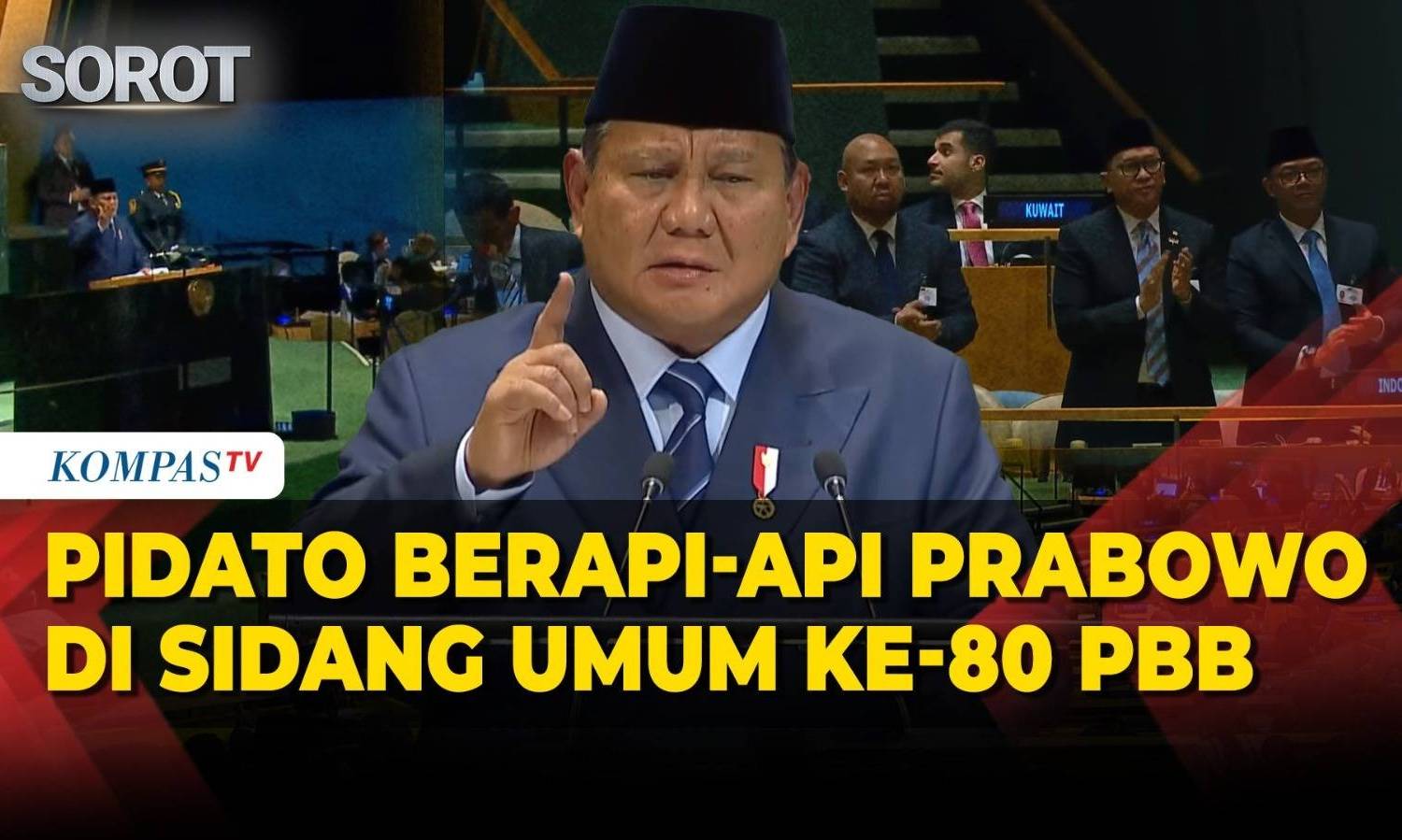 Berapi-api! Pidato Lengkap Presiden Prabowo di Sidang PBB ke-80
