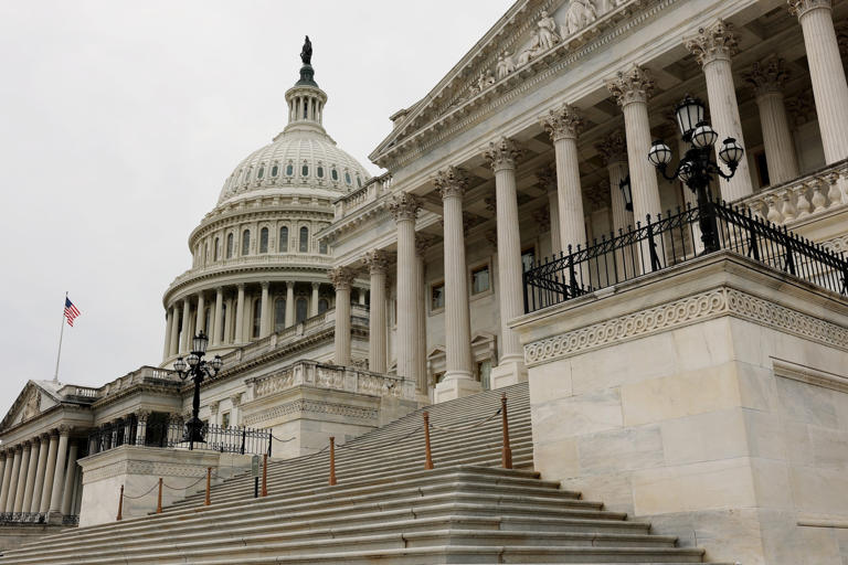 Anna Moneymaker/Getty Images - PHOTO: A view of the U.S. Capitol on Sept. 29, 2025 in Washington.