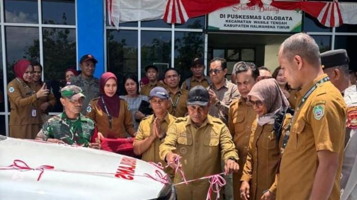 Bupati Halmahera Timur Serahkan Ambulans Langsung ke Puskesmas Lolobata