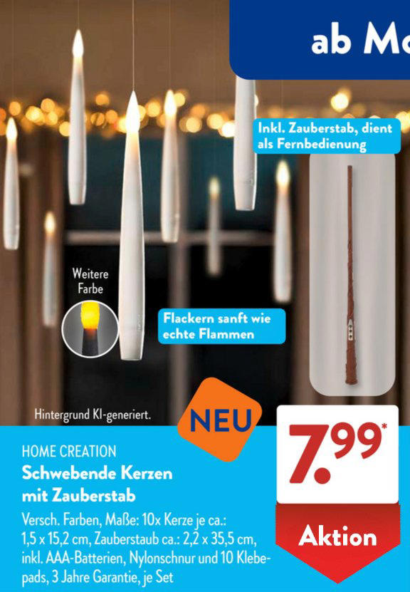 Fr 7,99 Euro: Aldi sorgt ab heute mit einem Zauberstab fr ein magisches  Lichtspektakel