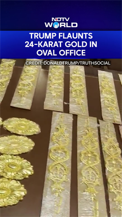 Trump Shows Off 24 Karat Gold Decorations In The Oval Office