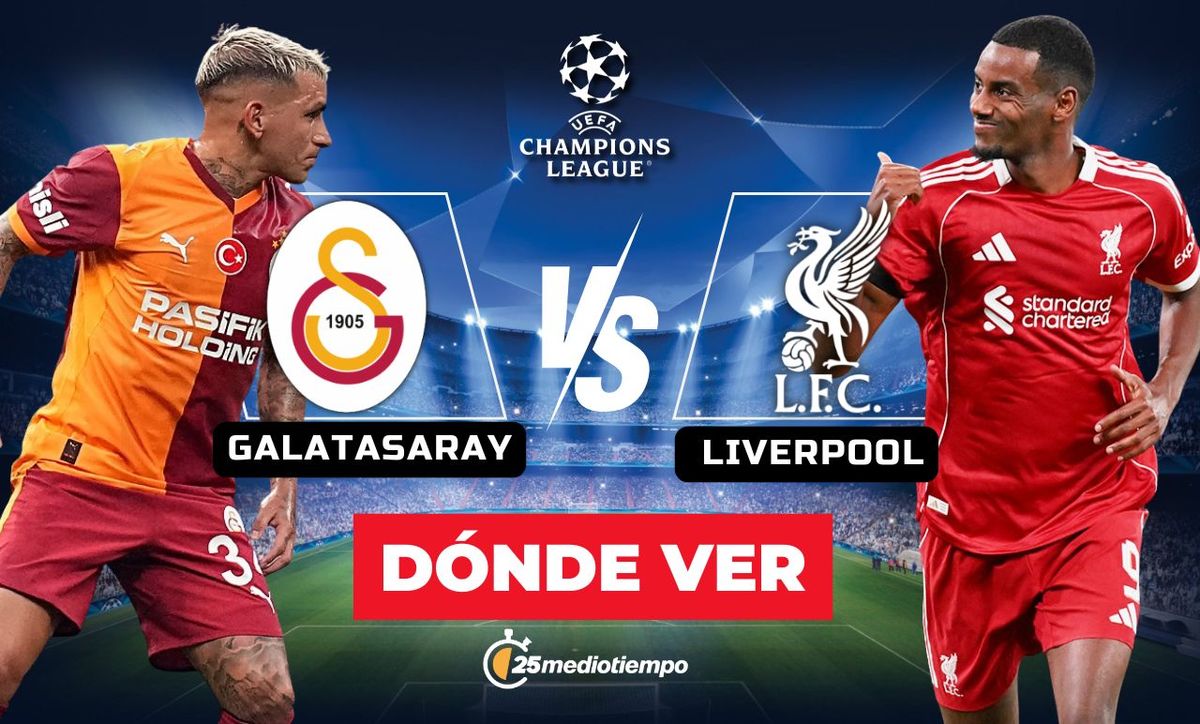 Galatasaray vs Liverpool EN VIVO. Partido j2 hoy Champions League ONLINE