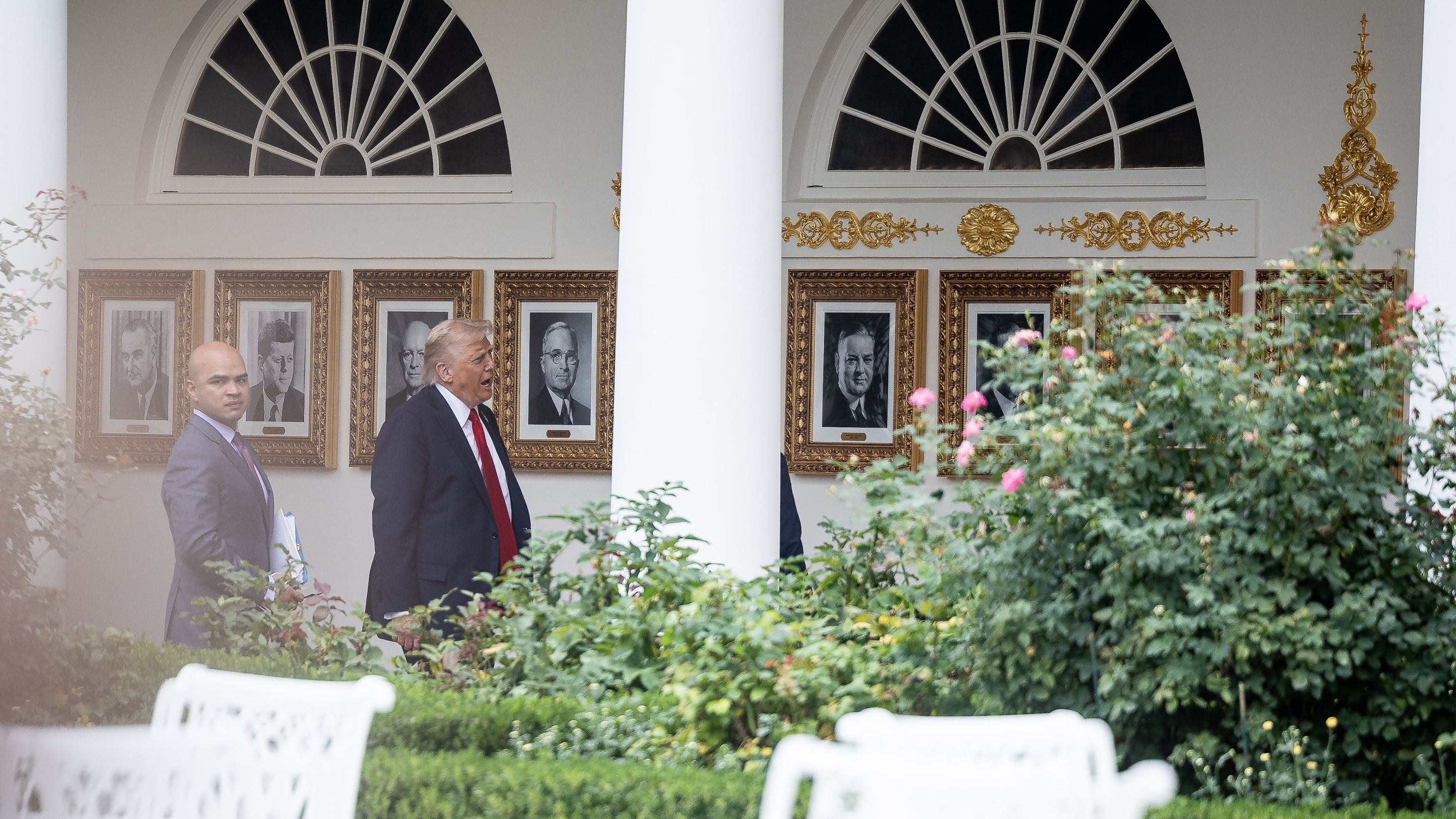 Trump Shows Off His Gaudy New White House Additions