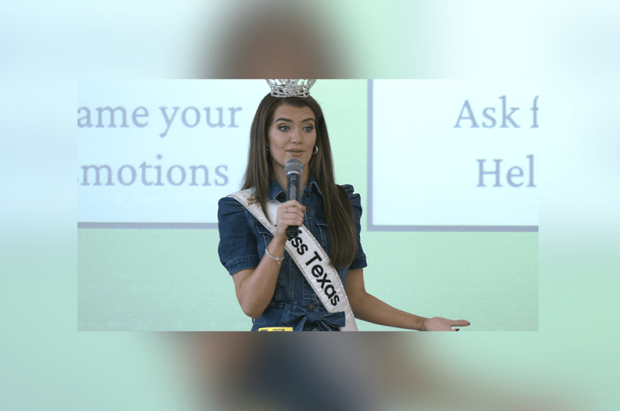Miss Texas discusses her mental health journey with Longview students