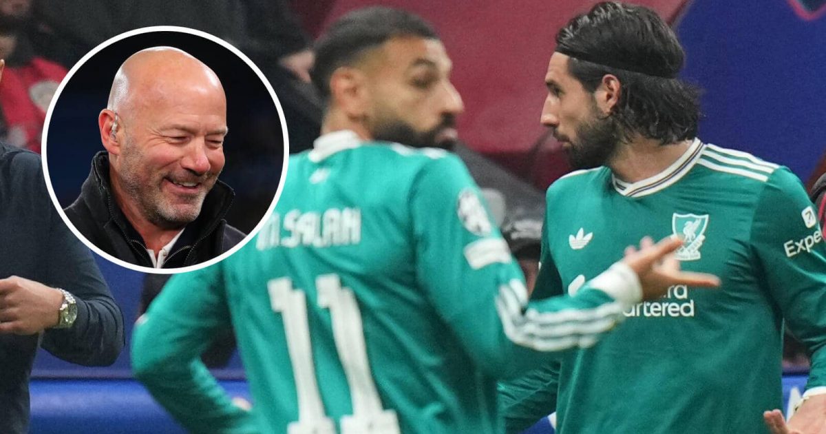 Mo Salah and Dominik Szoboszlai react after Liverpool lose to Galatasaray and, inset, Alan Shearer