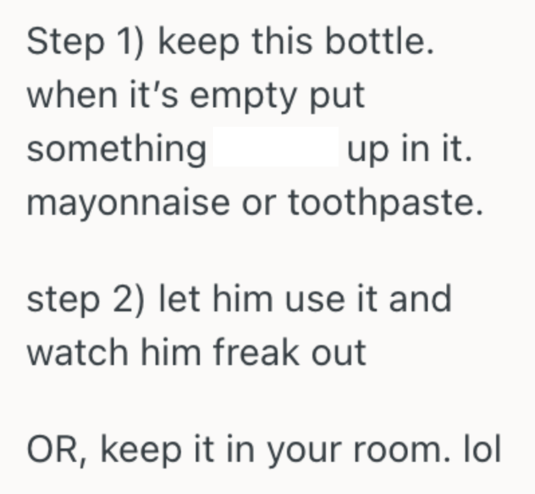 Man Asked His Roommate To Stop Using His Expensive Prescription Shampoo