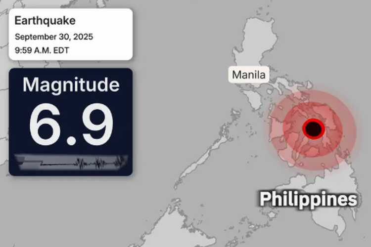 Gempa M 6,9 Filipina Tewaskan 69 Orang, Gereja dan Jembatan Rusak