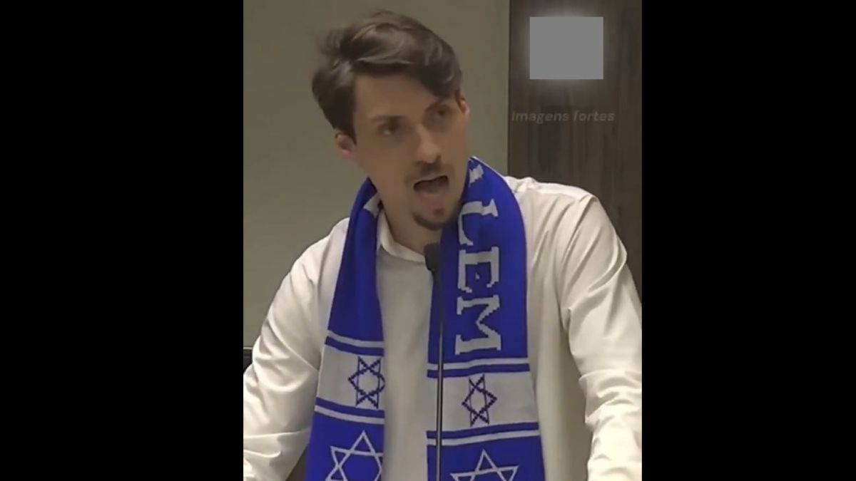 Jair Renan faz mais um discurso vergonhoso, desta vez em defesa de Israel