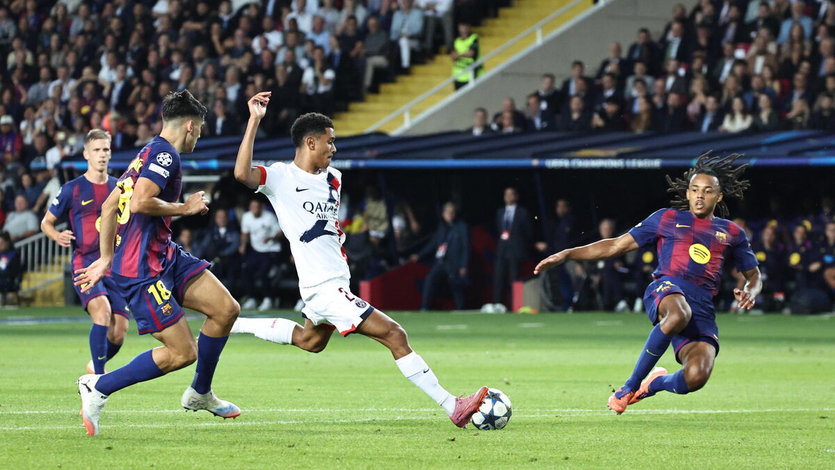 Barcelone-PSG : la vidéo de l’égalisation de Senny Mayulu après un ...