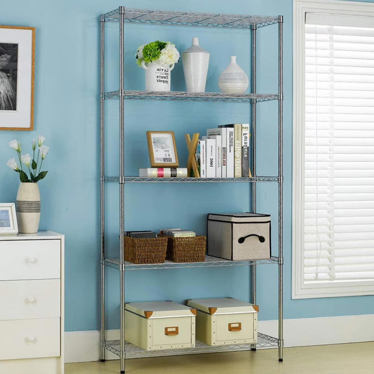 Walmart Has a 'Very Sturdy' $130 5-Tier Shelving Unit on Sale for Only $55