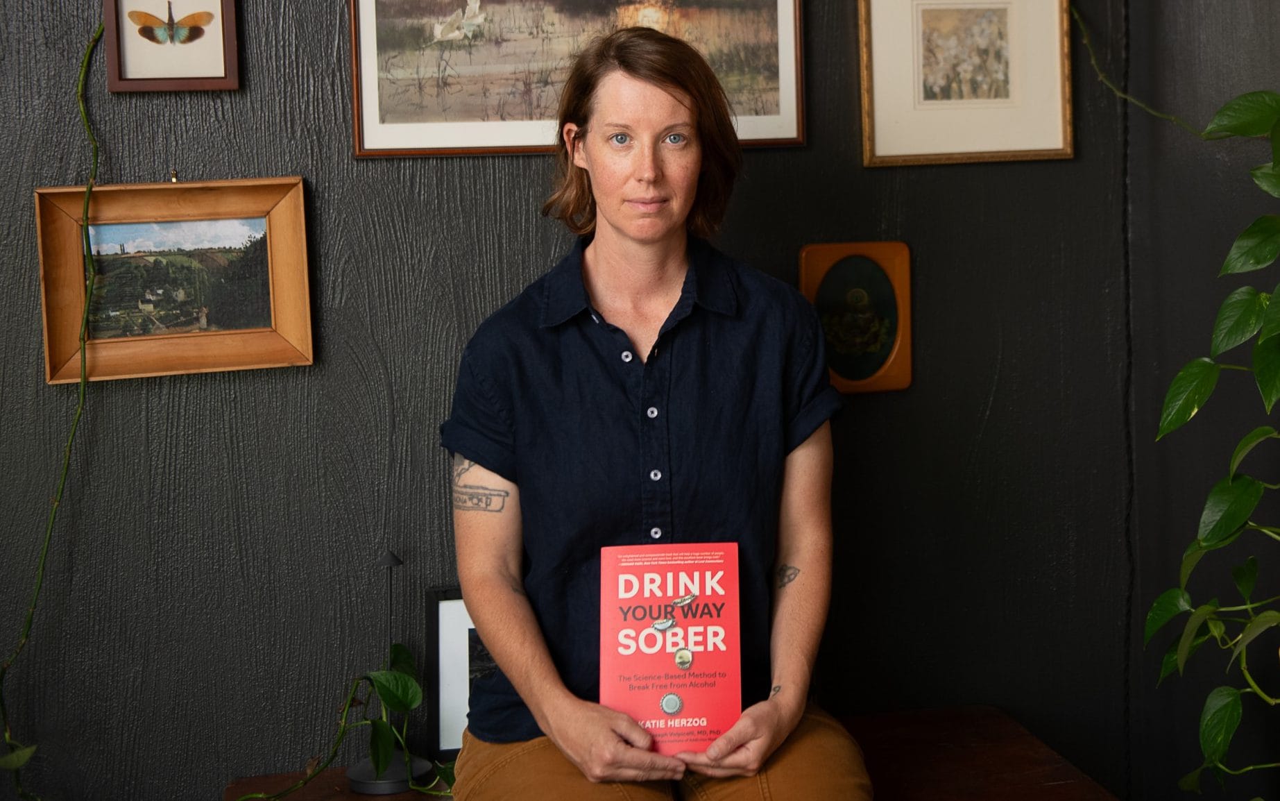 Herzog with her book Drink Your Way Sober