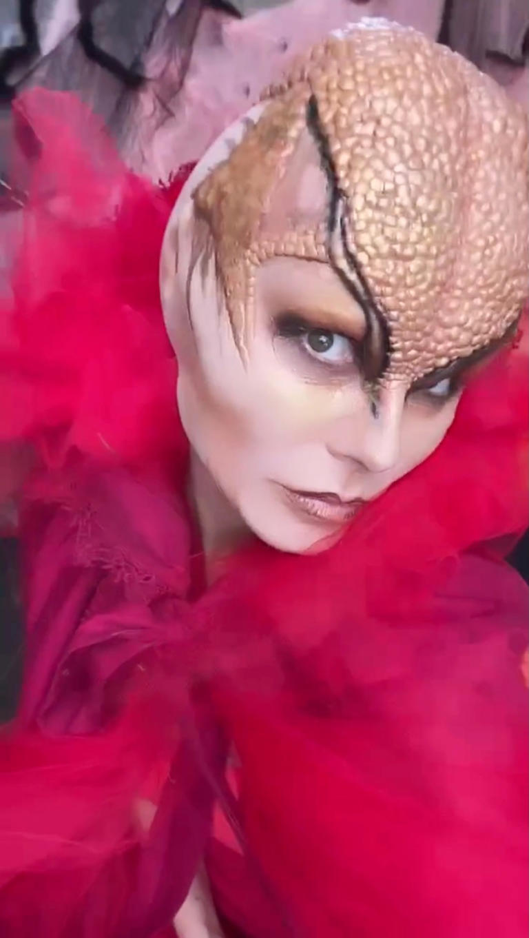 In 2023, she piled on the prosthetics for her Peacock look, which she said came with “a lot of commotion.” Heidi Klum/Instagram