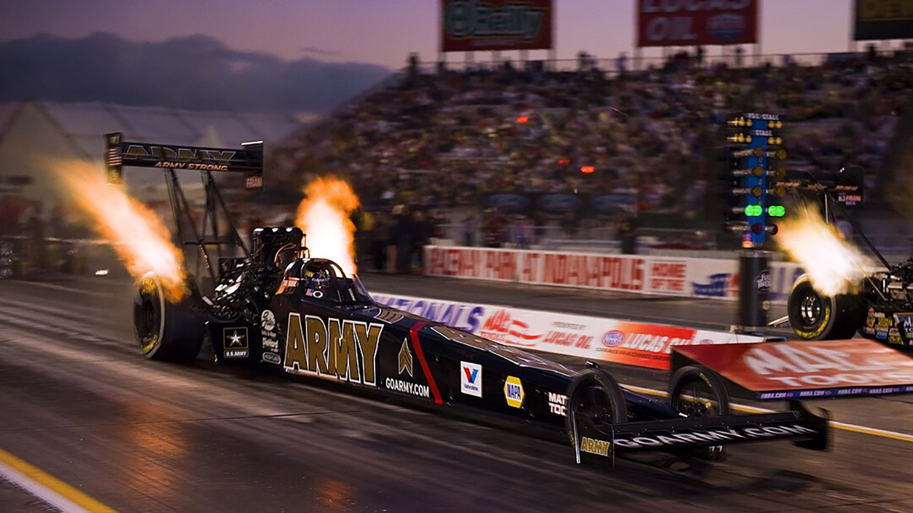 Why nitromethane fuel is used in drag racing