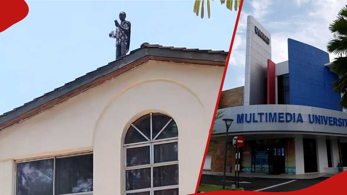 AA1NJf6y Video: Pria yang mengaku sebagai dosen MMU melakukan protes di atas gedung administrasi karena utang yang belum dibayar